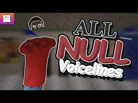 ALL Null (Filename2) Voicelines | Baldi's Basics