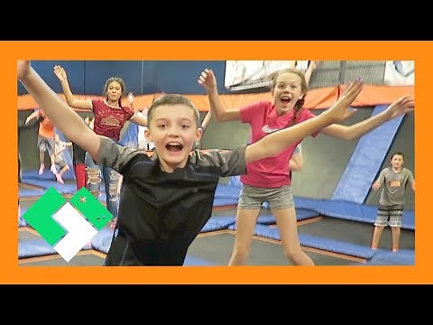 TRAMPOLINE PARK WITH FANS (Day 1698) | Clintus.tv