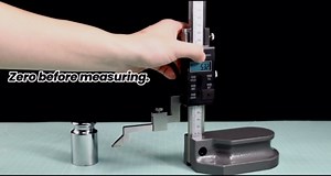 Digital Height Gauge 0.01mm/0.0005", ABS/INC Modes, Tolerance Alert, 0.0005" Resolution, Range 300mm/12"