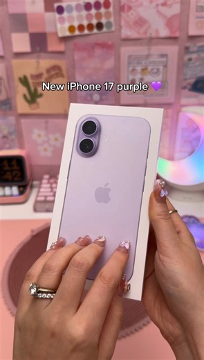 4.6M views · 115K reactions | NEW iPhone 17 purple  I thought the purple would be more vibrant but I still like this color  iPhone case and screen protector is from ESR ✨ ️ #iphone17 #iphone #esr #apple #unboxing #appleunboxing #tech | HappyDownloads | Facebook