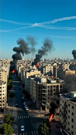 Iran Drone Strike on Israel | Daylight Destruction Scene | Massive City Damage #iran #iranisraelwar