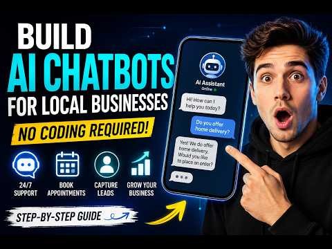How To Build AI Chatbots For Local Businesses (No Coding Required) 🤖 | Complete Beginner Guide 2026