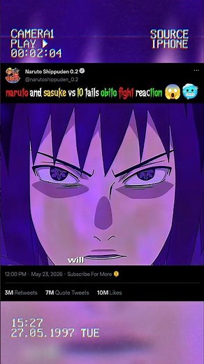 naruto and sasuke vs 10 tails obito fight reaction #kushina #minato #himawari #boruto #naruto