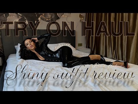 TRY ON HAUL | latex catsuit | SHINY REVIEW
