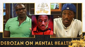 25K views · 181 reactions | DeMar DeRozan and Shannon Sharpe speak candidly about athletes opening up about their mental health and Black men showing affection: "We have to stop this notion that you're not a man if you show emotion or become vulnerable." | Club Shay Shay | Facebook