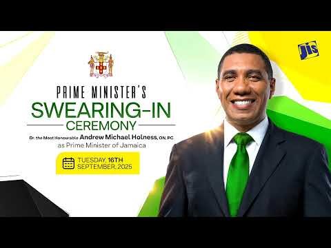 Swearing‑In Ceremony of the Most Honourable Andrew Holness ON, PC, MP