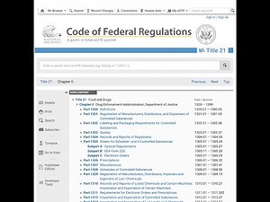 Navigating the CFR