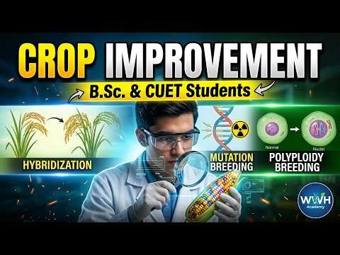 Crop Improvement: Hybridization, Selection & Mutation I BSc 4th Semester