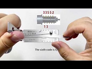 Tutorial of HU64 Lishi pick and decode and get a new key via 2m2tank CNC key cutting machine