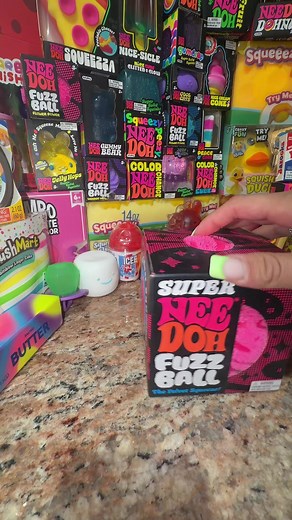 SUPER Needoh Fuzzball - The Velvet Squeeze - 10/10 squeeze ! A must have for the collection! 3 hours in line at Sugar Crazy for this! #needohcollection #foryou #viralfinds #needoh #squishy