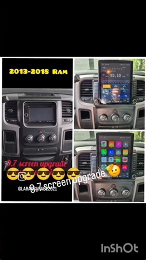 2013-2018 dodge ram 9.7 screen upgrade! #dodge #mopar #dodgeram #mechaniclife