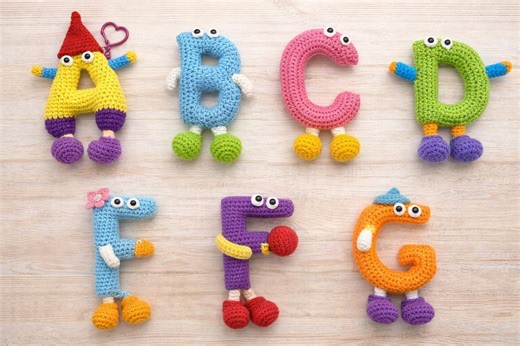 Crochet Alphabet Keychain A–Z Pattern PDF | Cute Letter Plush Amigurumi Tutorial | Personalized Name Gift | DIY Crochet Letters Set - Etsy