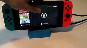 Nintendo Switch Portable Dock – with spring-loaded conector   kickstand #3DPrinting #3DHangouts