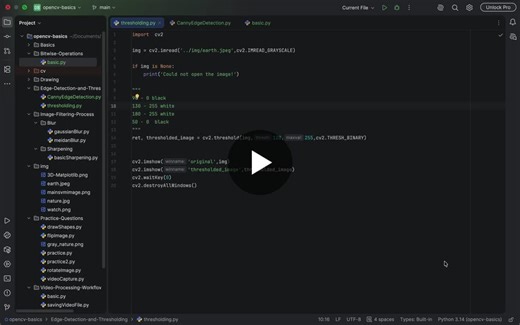 #opencv #computervision #python #imageprocessing #cannyedgedetection #thresholding #ai #machinelearning #deeplearning #datascience #learninginpublic #buildinpublic #programming #techcommunity… | Mohit Jaryal
