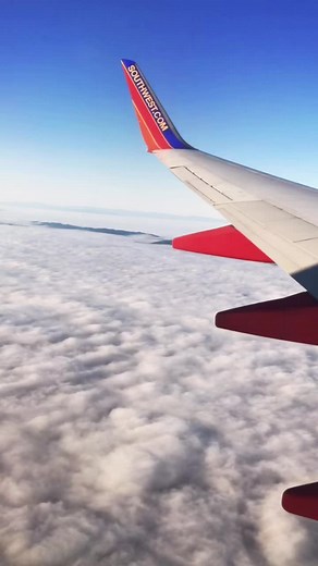 Beautiful morning above the clouds this morning..love my views at work! #swa #flightattendant #layoverlife #swaluv