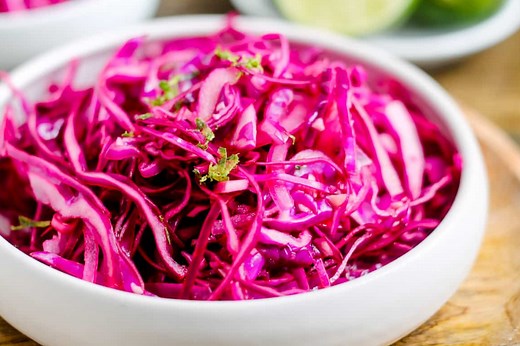 How to Make Red Cabbage Slaw Recipe Video