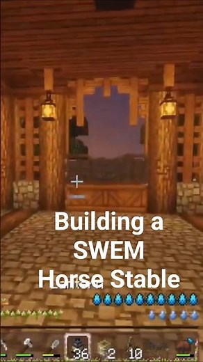 Building a Minecraft SWEM Horse Barn!