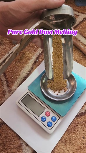 Pure Gold Dust Melting Process Explained