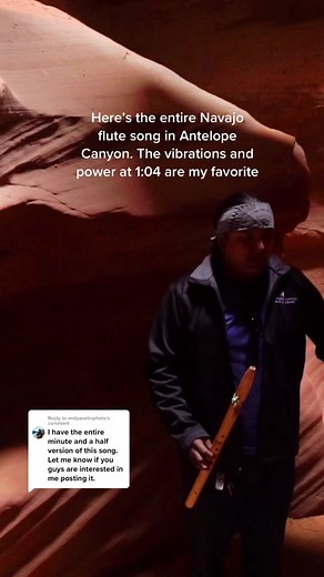 Full Navajo Flute Song in Antelope Canyon