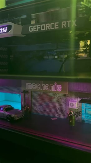 Antec Inc. on Instagram: "When your PC becomes a showroom. 🏁💙 The Antec C8 transformed into a miniature Porsche garage—complete with a 964 on display, glowing city vibes inside, and powered by the all-new Vortex View. All cooled in style by the stunning Antec Orbit ARGB fans, lighting the build like a midnight street race. Performance on the outside. Personality on the inside. This is what happens when clean airflow meets pure passion. Built for creators. Built for gamers. Built for those who