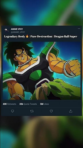 Legendary Broly 🔥 | Pure Destruction | Dragon Ball Super
