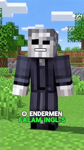 The Enderman Is Speaking English… Backwards #Minecraft#Enderman#CuriosidadeMinecraft#MinecraftShorts