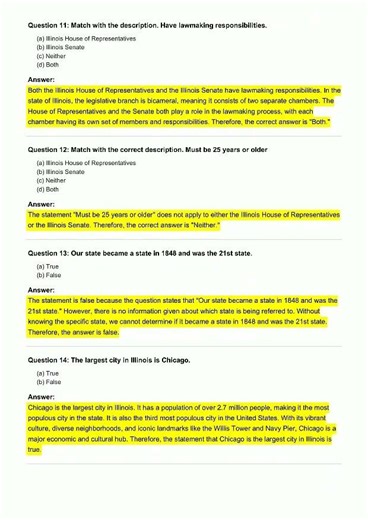 Illinois State Constitution Test & Trivia Exam video