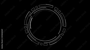 Concept Technology, Elements for HUD, Technology background, Futuristic user interface.