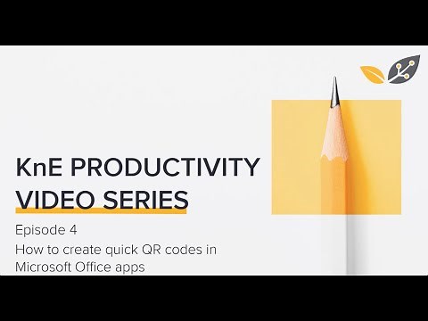 Episode 04: How to Create Quick QR Codes in Microsoft Office Apps