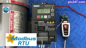 Sinamics V20 "Modbus RTU" via Modbus Poll - plc247.com