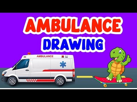 How to draw Ambulance Car || Ambulance Drawing and Color