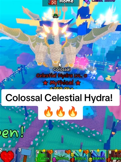 Hatching a Colossal Celestial Hydra in Roblox!