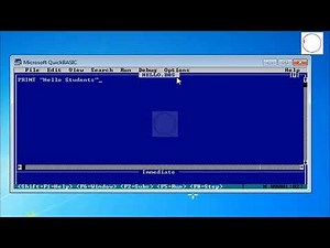 06 How to save a program in QBasic language