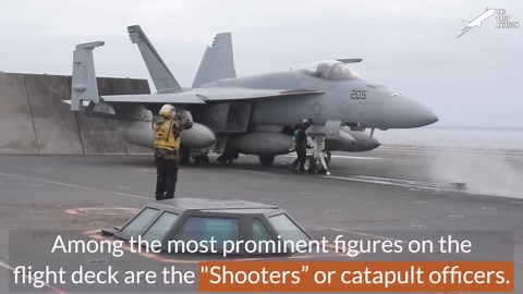 Life Inside Tiny Room Below Aircraft Carrier Deck Launching Massive Jets at Sea