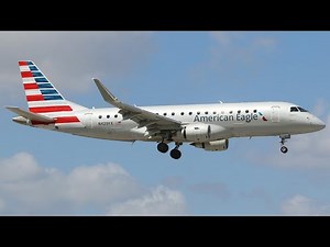 American Airlines Embraer 175 Landing at New York LaGuardia (4K)