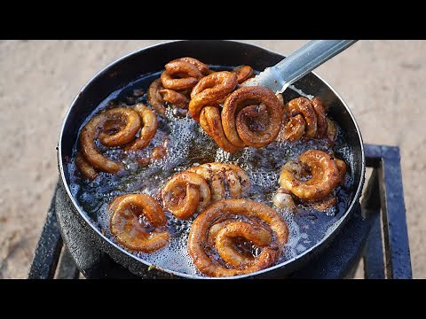 Deep Fried Chitterlings Recipe | Crispy Chitlins Cooking in Village