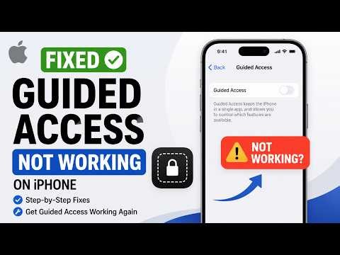 Guided Access Not Working on iPhone FIXED