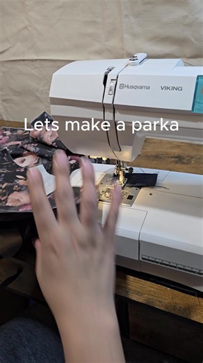 Part 2, let's make a parka #parkamaking #sewing #fypppp #likeshareandfollow
