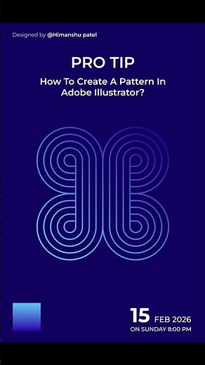How to Create Line Patterns in Adobe Illustrator | Quick Design Tip#logo #graphicdesign #illustrator