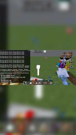 glowing lightning rod in bedrock bug