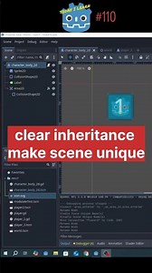 Clear Inheritance / Make Scene Unique - Godot I Learn 110