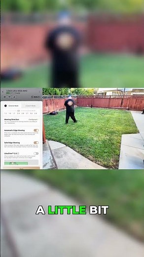 How this robot mower gets the perfect edge every time #lawncare #mowing