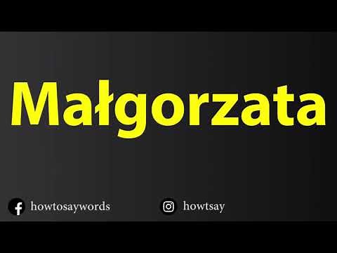 How To Pronounce Malgorzata
