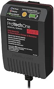 ProMariner 24104 ProTechOne Digital Series 4 Amp Fully Automatic On-board Battery Charger and Maintainer with Integrated AC Inlet