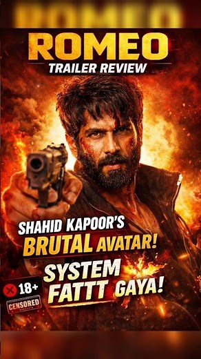 ROMEO Trailer Review | Shahid Kapoor’s Most Brutal Role Ever | True Story Based Film