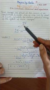 PYQ Numerical on Electric potential energy #class12physics #electrostatics #physics #class12