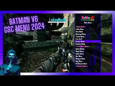 Call Of Duty BO2 GSC Menu BatMan v6 2024 | Offline Use Only