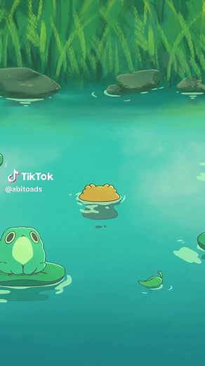 a ribbiting river 🐸 The first of the animations for Top Frog! Have a couple more fun ones planned so stay tuned :) . . . . . . . . . #frog #frogs #procreate #procreatedreams #topfrog #animation #nature #wallpaper #toad