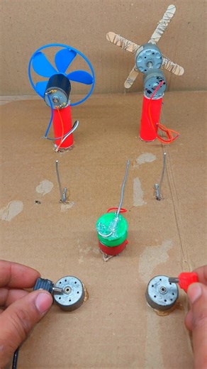 mini dc motor back light || “Homemade Electric Motor Fan Display”