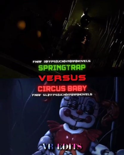 Springtrap vs Circus Baby #fnaf
